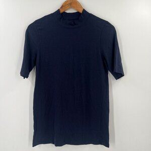 Universal Standard XS (10-12) Elevated Essential Pima Modal Mock Neck Top